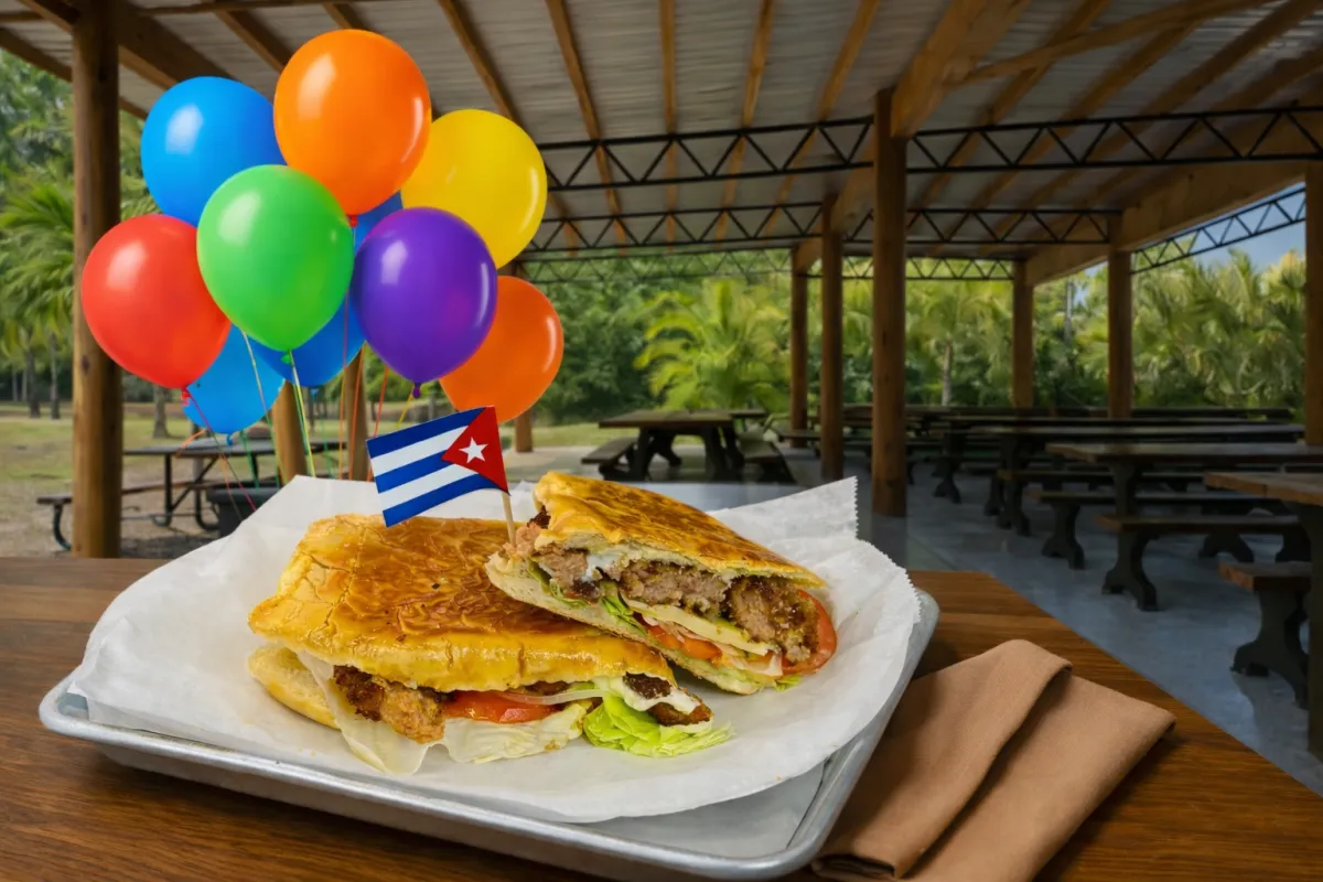 a box of food sitting on top of a grill