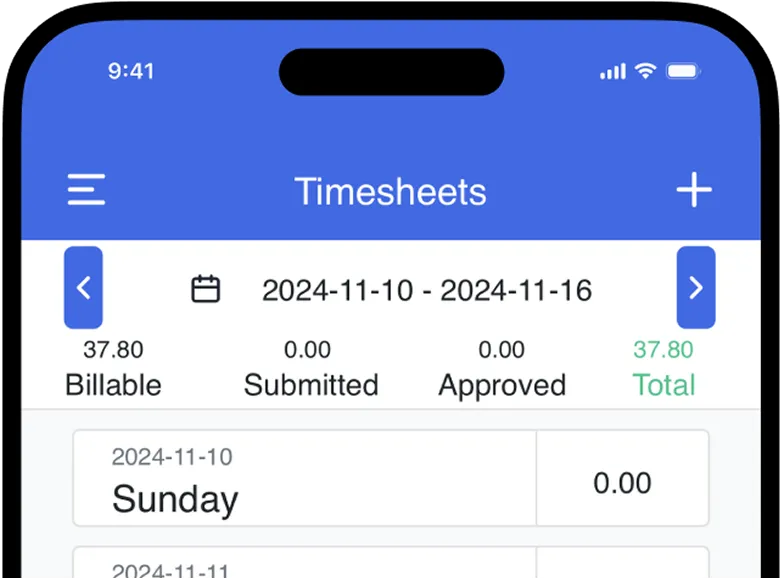 Dovico Timesheet Mobile App