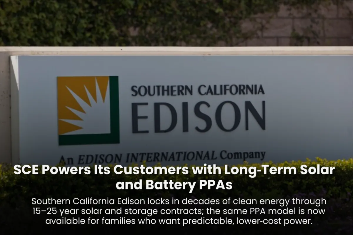 Southern California Edison signs solar PPA contract 