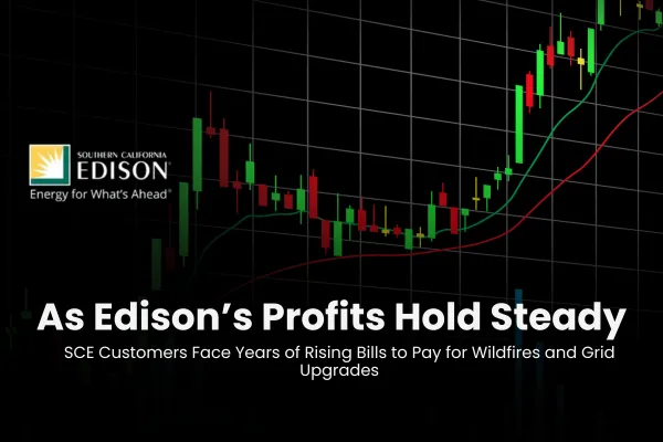 As Edison’s Profits Hold Steady, SCE Customers Face Years of Rising Bills to Pay for Wildfires and Grid Upgrades