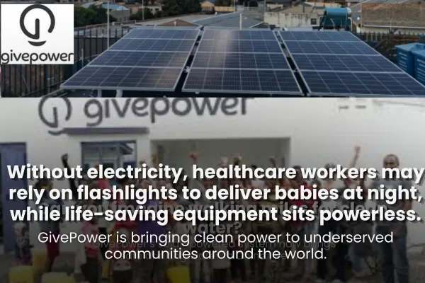 Healthcare worker using reliable solar-powered lights in a rural clinic with battery backup supporting care after dark.