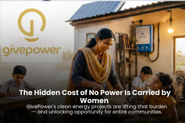 The Hidden Cost of No Power Is Carried by Women GivePower's clean energy projects are lifting that burden — and unlocking opportunity for entire communities.