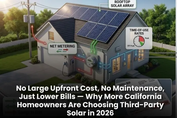 No Large Upfront Cost, No Maintenance, Just Lower Bills — Why More California Homeowners Are Choosing Third-Party Solar in 2026