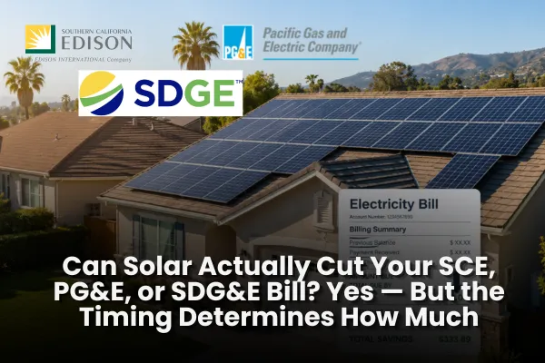 Home solar panels and battery storage lowering grid purchases under a net billing plan.