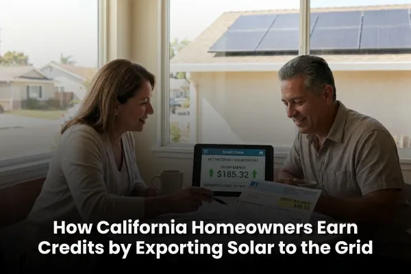 How California Homeowners Earn Credits by Exporting Solar to the Grid