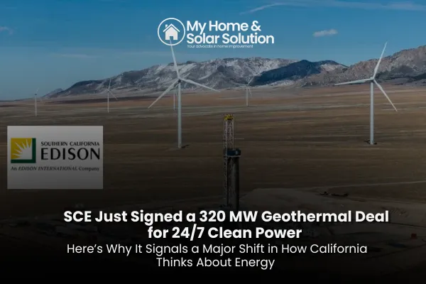California transmission lines and solar panels representing CAISO's new grid expansion plan opening the door for more distributed solar and battery storage.
