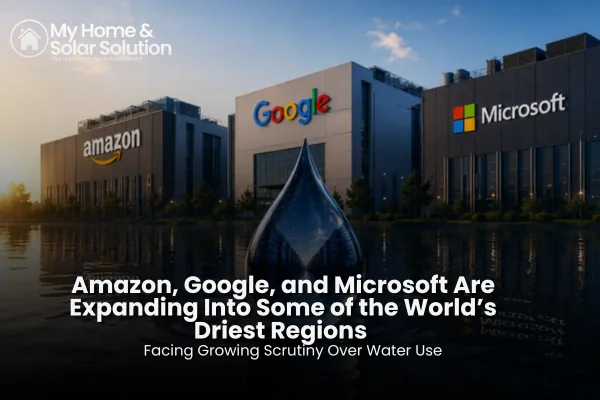 Amazon, Google, and Microsoft Are Expanding Into Some of the World’s Driest Regions — and Facing Growing Scrutiny Over Water Use