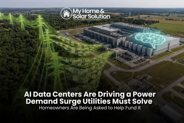 AI Data Centers Are Driving a Power Demand Surge Utilities Must Solve — and Homeowners Are Being Asked to Help Fund It