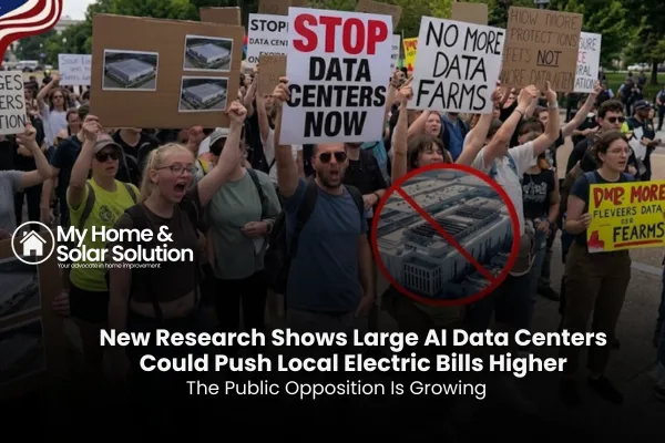 New Research Shows Large AI Data Centers Could Push Local Electric Bills Higher — and Public Opposition Is Growing