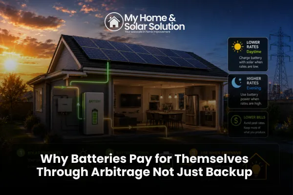 Why Batteries Pay for Themselves Through Arbitrage Not Just Backup