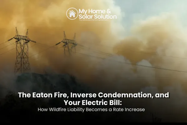 The Eaton Fire, Inverse Condemnation, and Your Electric Bill: How Wildfire Liability Becomes a Rate Increase