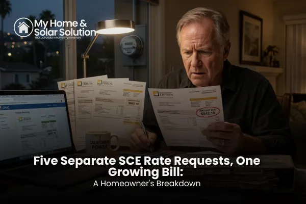 Five Separate SCE Rate Requests, One Growing Bill: A Homeowner's Breakdown