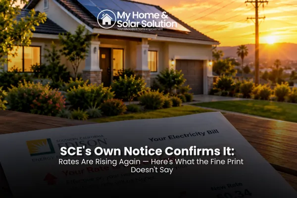 SCE's Own Notice Confirms It: Rates Are Rising Again — Here's What the Fine Print Doesn't Say