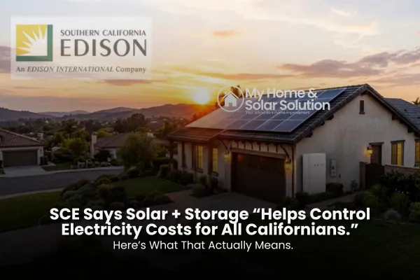 SCE Says Solar + Storage “Helps Control Electricity Costs for All Californians.” Here’s What That Actually Means.