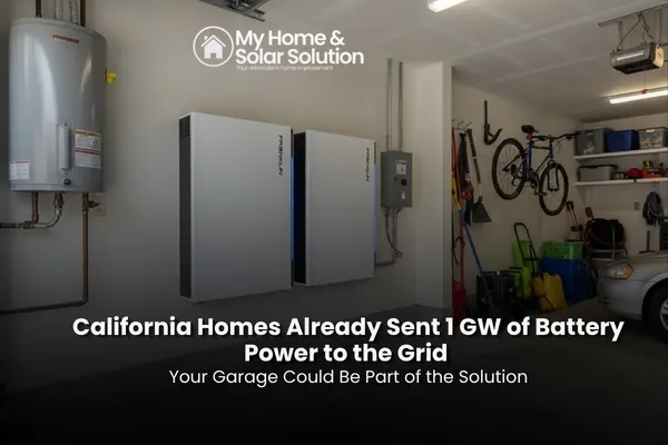 California Homes Already Sent 1 GW of Battery Power to the Grid Your Garage Could Be Part of the Solution