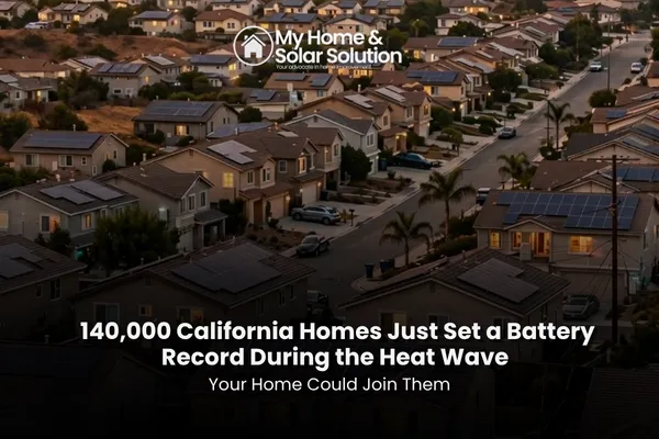 A map of California dotted with thousands of glowing home battery icons during a September heat wave.