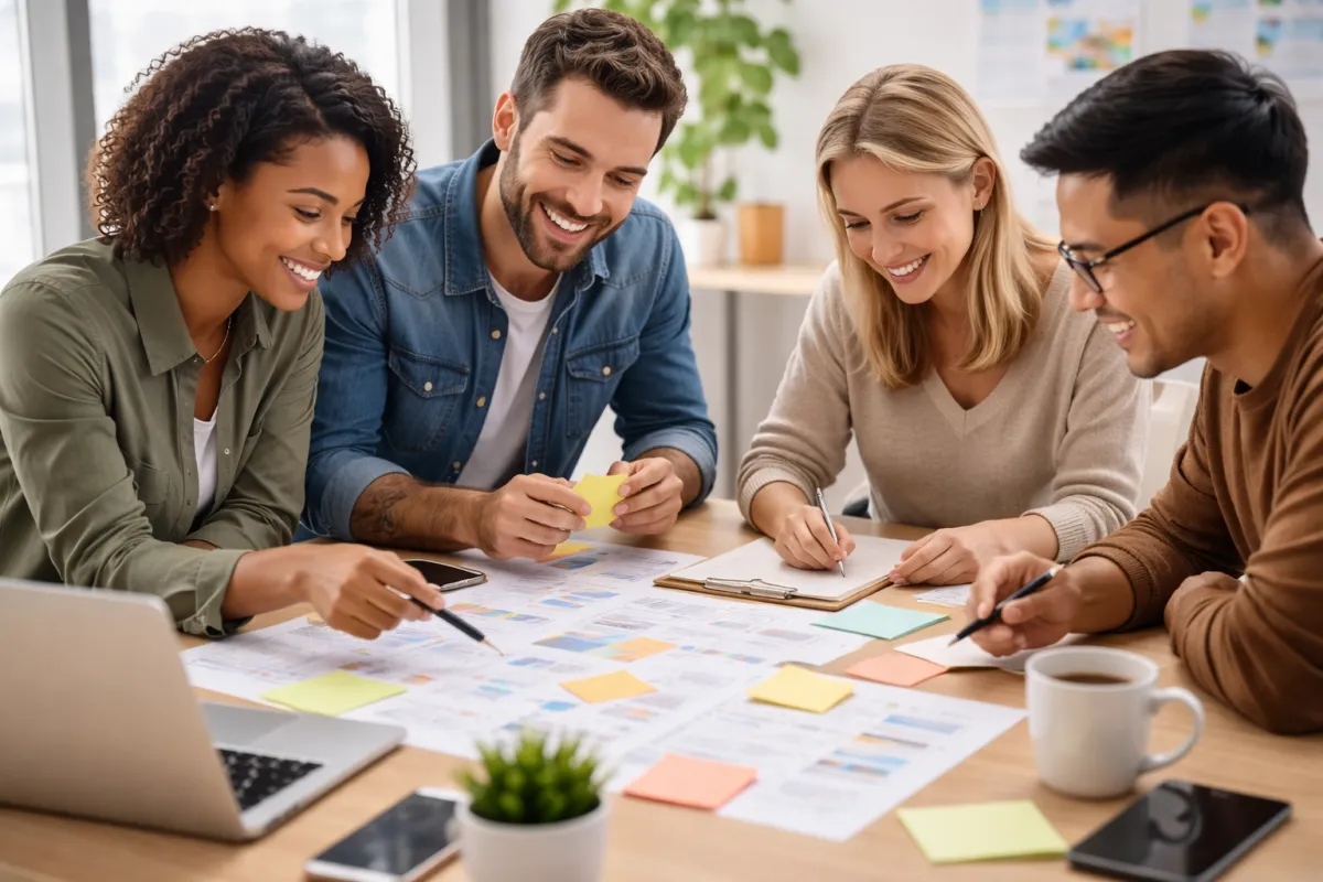 People collaborating around a table representing intentionally designed participation in mission-driven organizations.