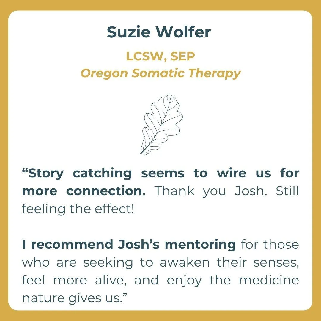 Mentoring Client Testimonial, Suzie Wolfer, LCSW SEP, Oregon Somatic Therapy 