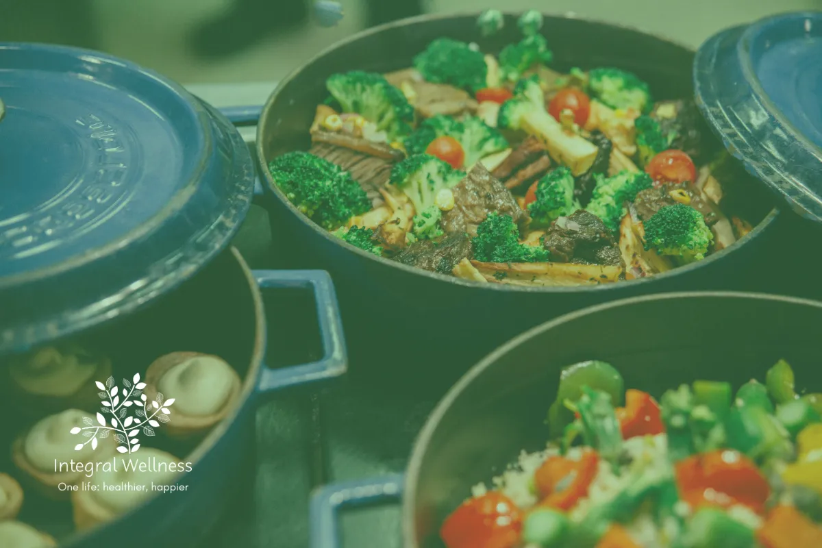 People enjoying healthy comfort foods