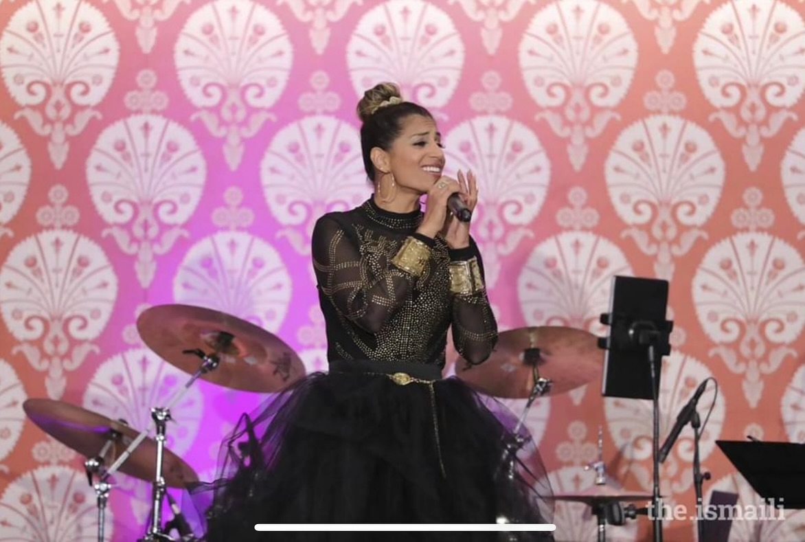 Farah Nasser sitting