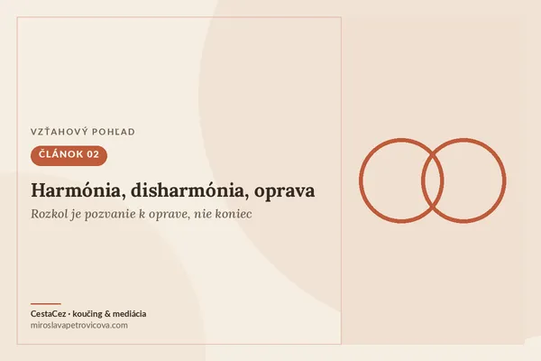 harmónia, disharmónia, oprava