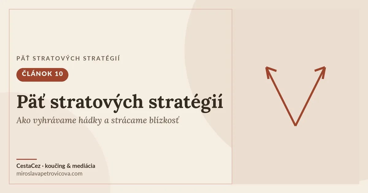 5 stratových stratégií vo vzťahu