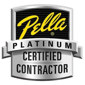 Pella Platinum Certified Contractor badge