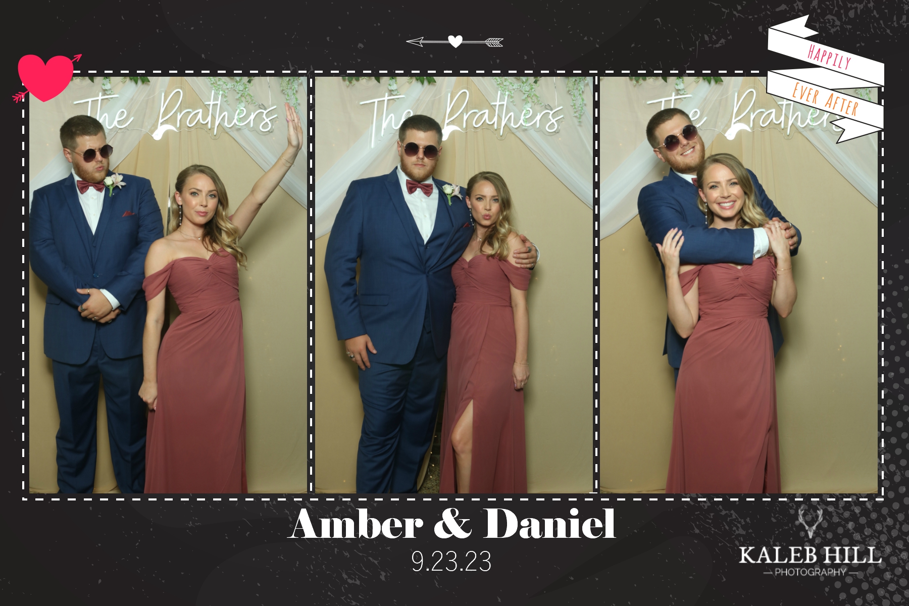Jackson Mississippi wedding photo booth capturing elegant couple portraits