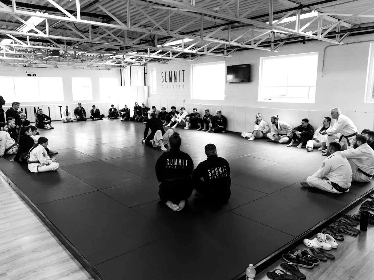 Clean, professional, and structured training mat space at the academy