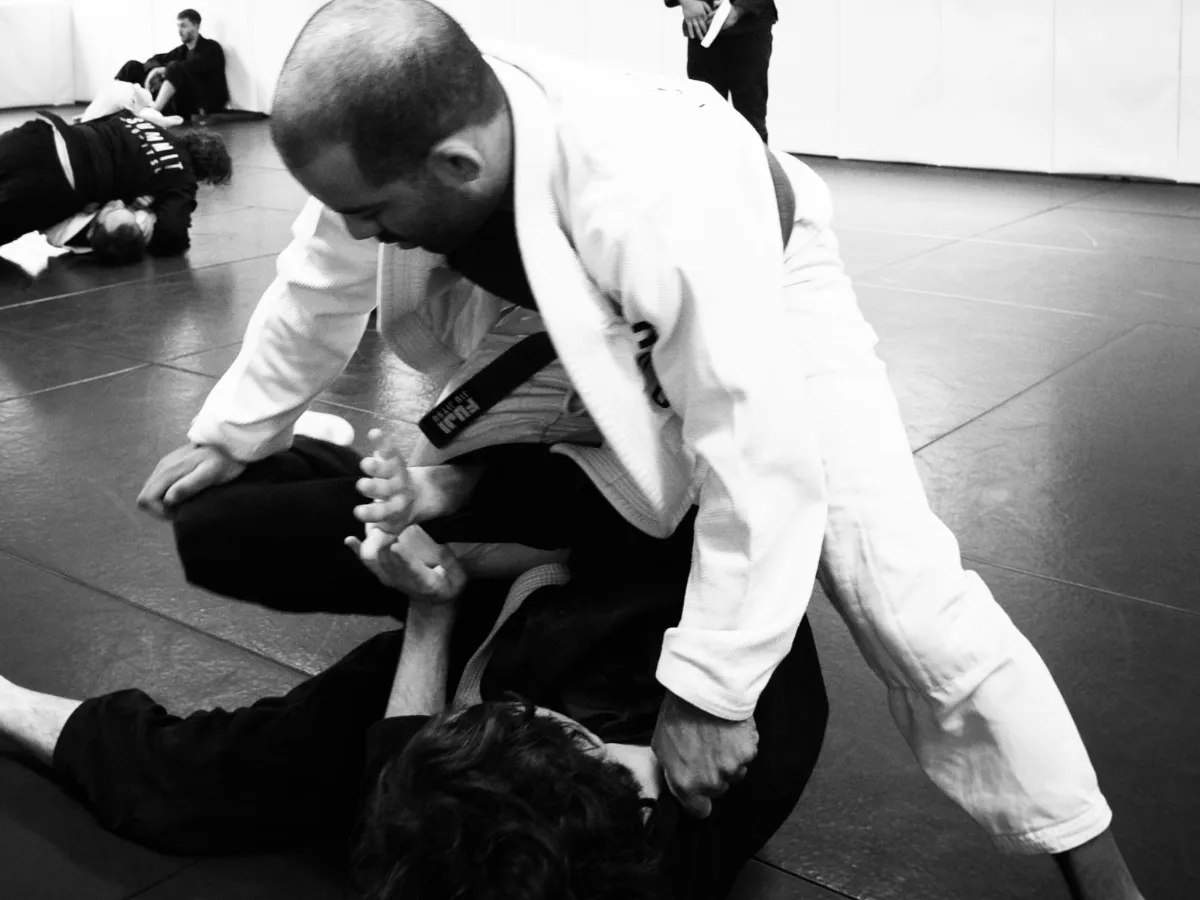 World class black belt coach teaching real jiu-jitsu technique