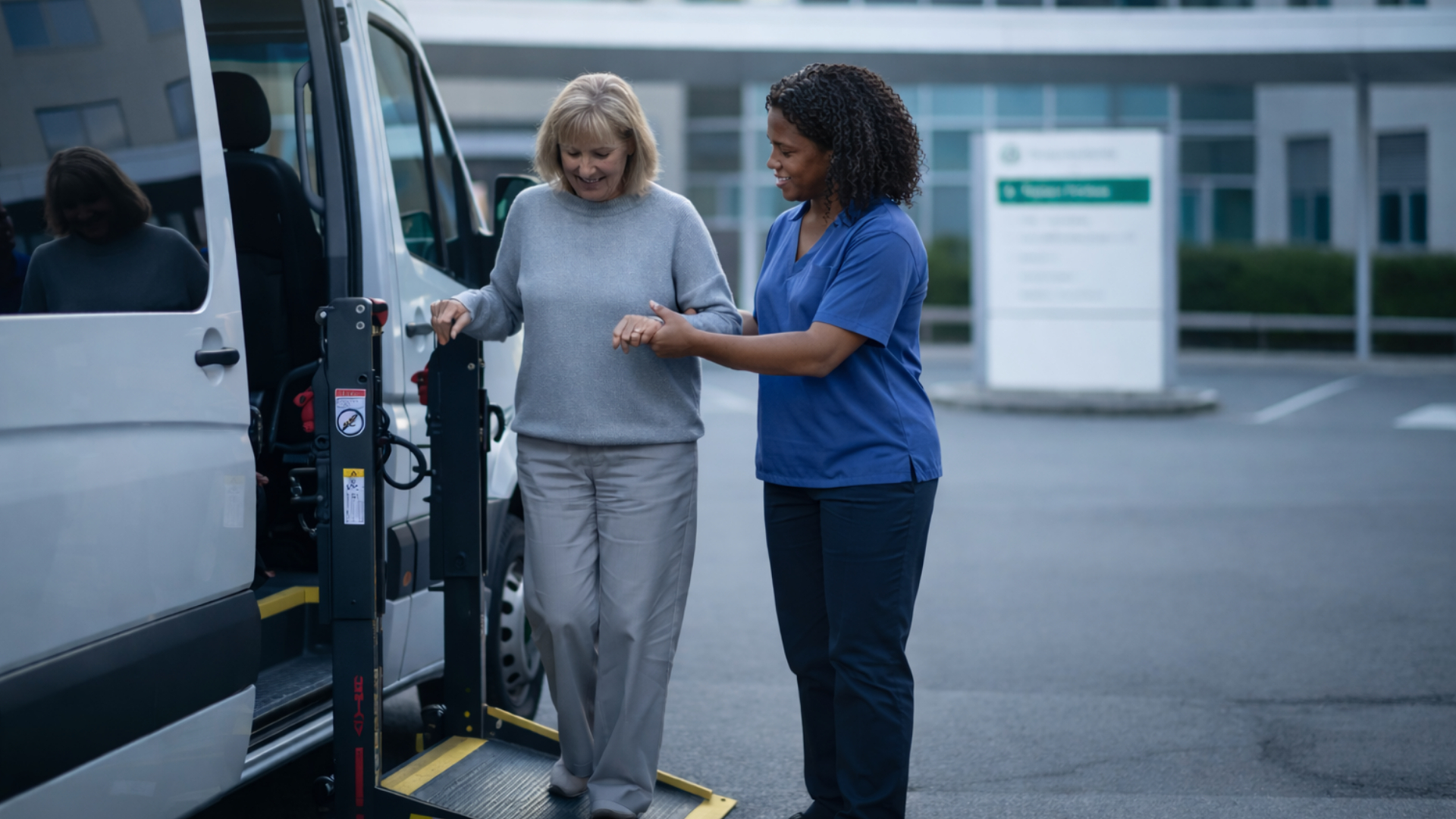 Hospital discharge transportation service