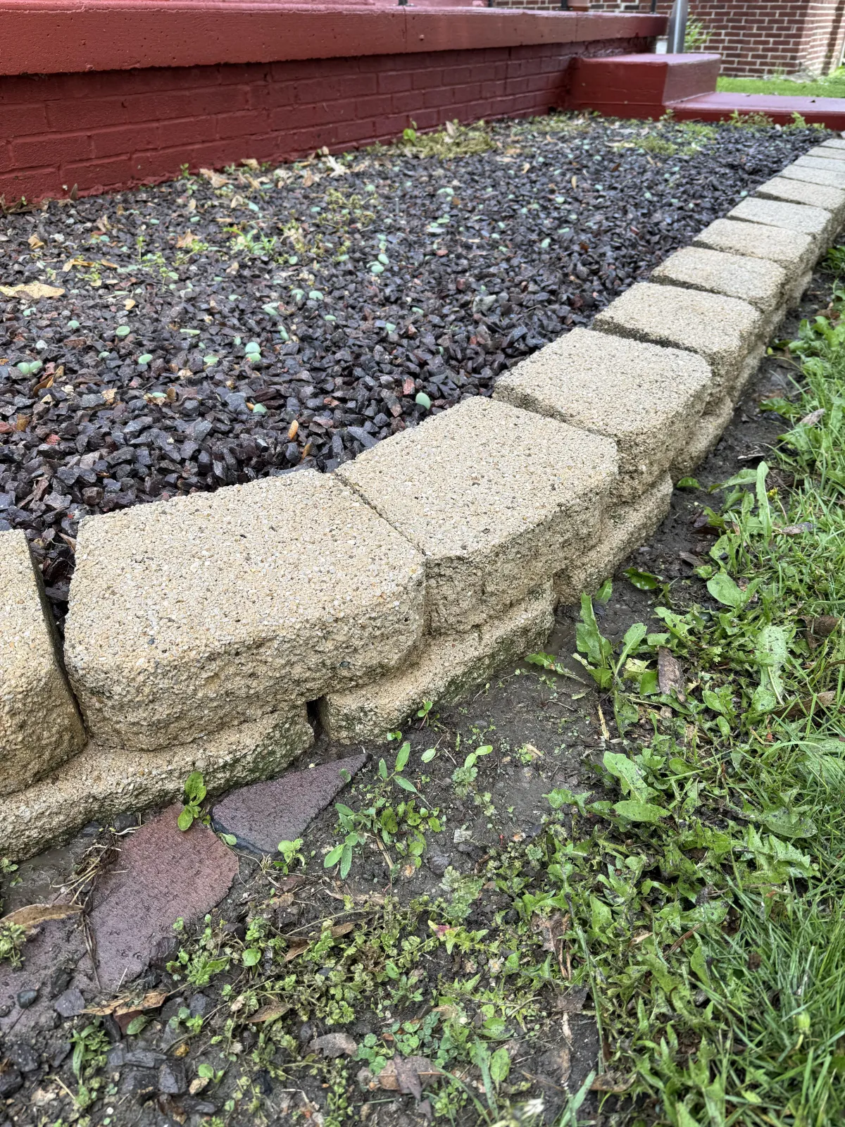 After photo showing the starting condition for Concrete Cleaning in Decatur, IL