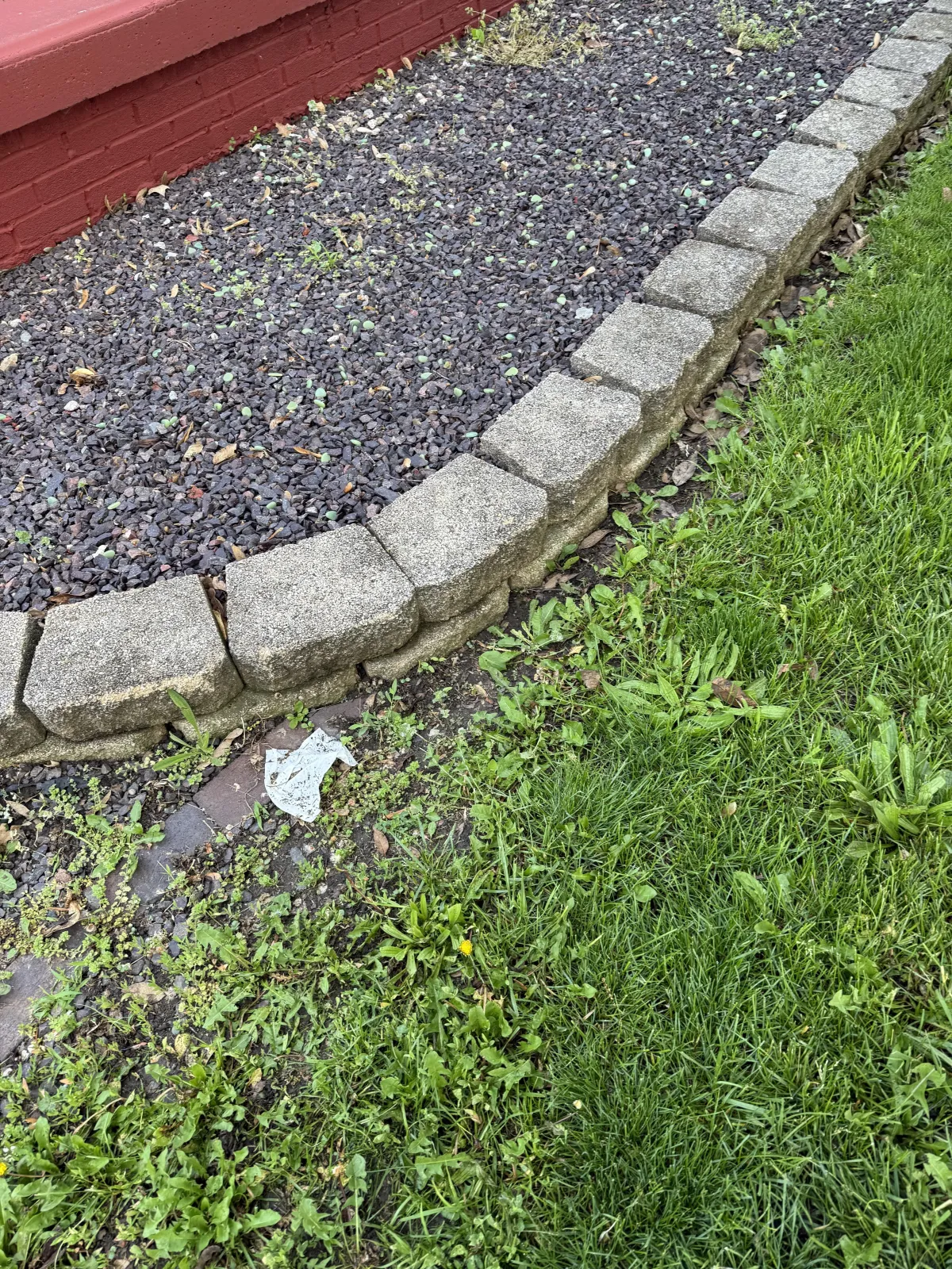 Before photo showing the starting condition for Concrete Cleaning in Decatur, IL