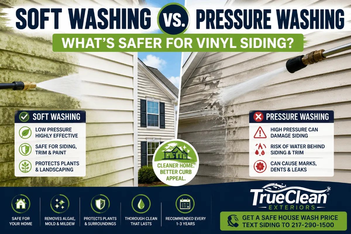 Soft Vs Pressure Washing