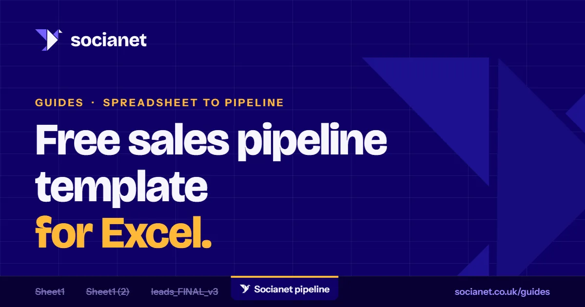 Free sales pipeline template for Excel (built for teams)