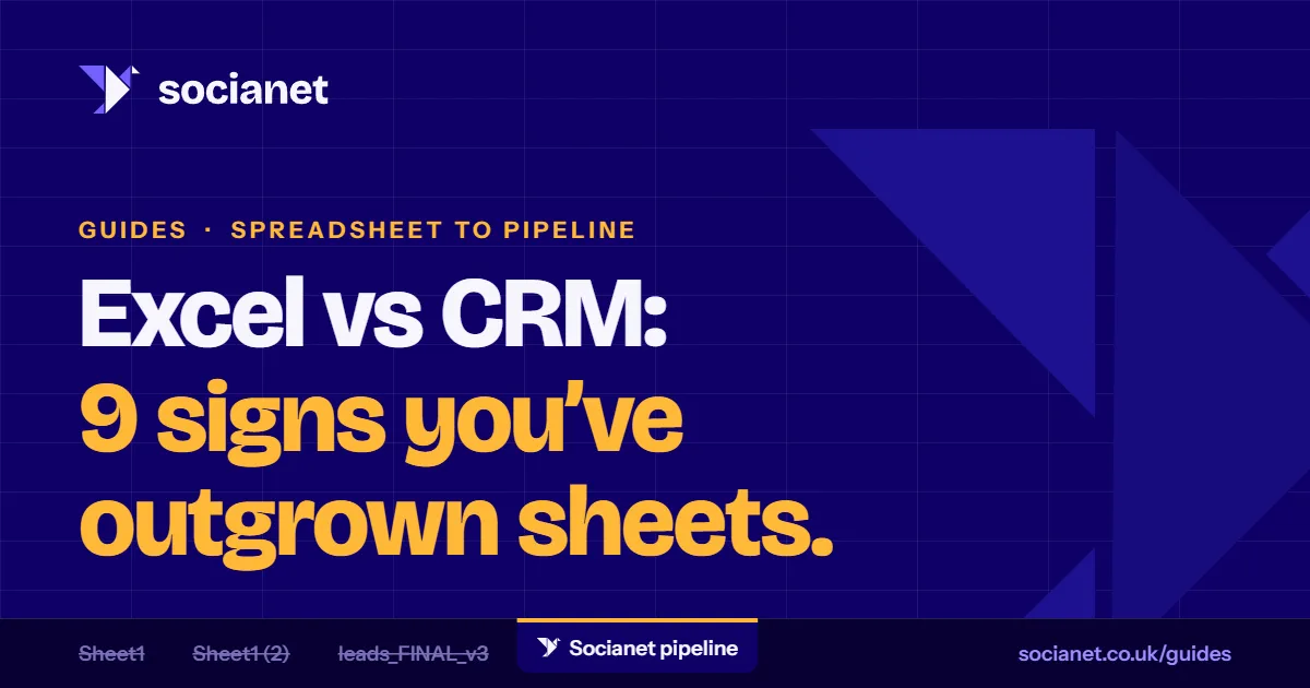 Excel vs CRM: 9 signs your sales team has outgrown sheets
