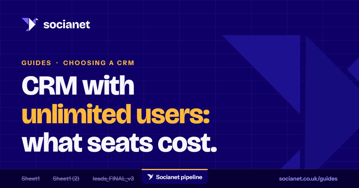 CRM with unlimited users: what per-seat pricing costs