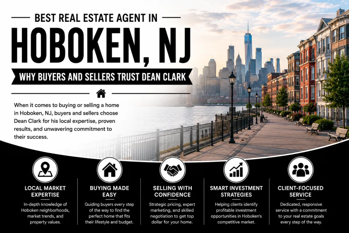Best Real Estate Agent in Hoboken NJ Dean Clark helping buyers and sellers achieve exceptional real estate results across Hoboken and Jersey City