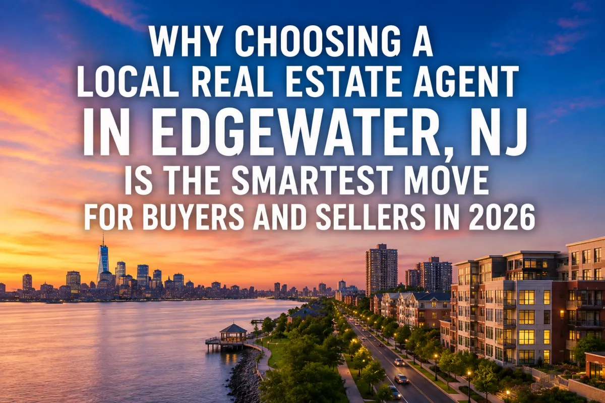 Local Real Estate Agent in Edgewater, NJ helping buyers and sellers navigate the Hoboken real estate market with expert guidance and local expertise.