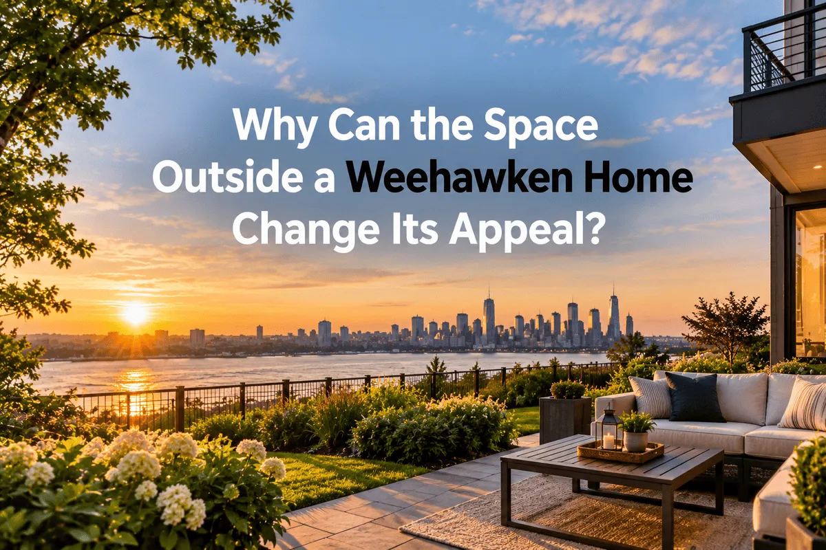 Space outside a Weehawken home and its surroundings
