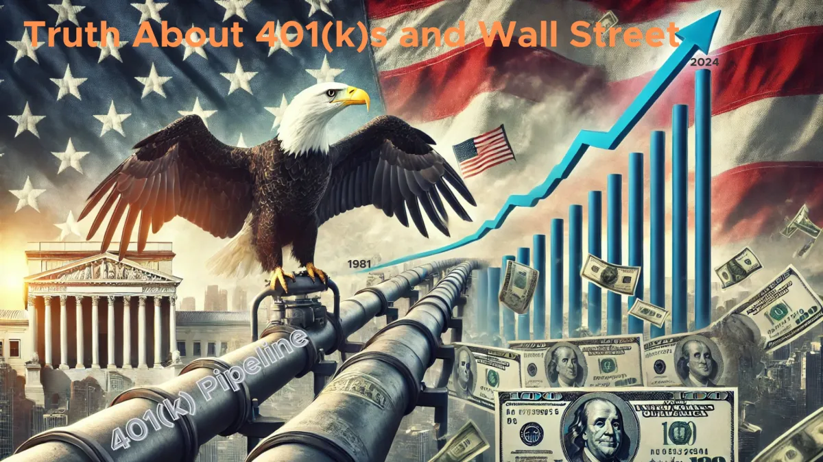 eagle on 401 money pipeline w/ flag