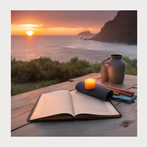 journal laying on table