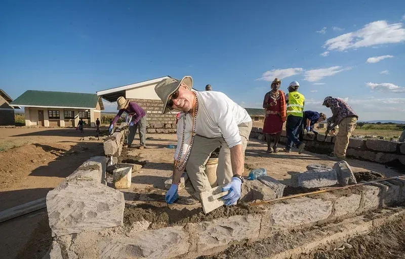 Bob building a structure