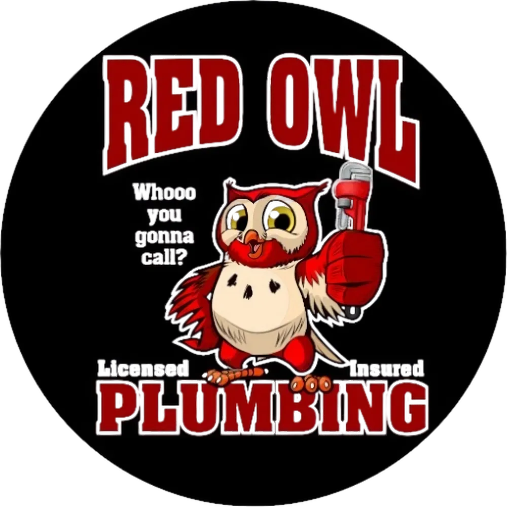 Red Owl Plumbing Logo