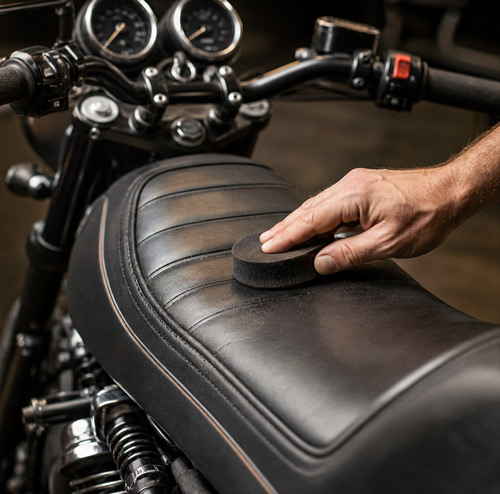 Motorcycle Leather Detailing