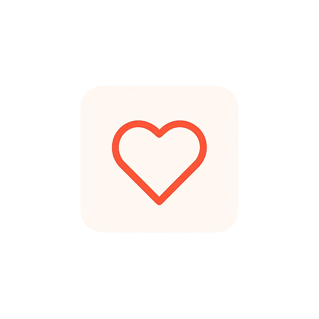 Red heart icon