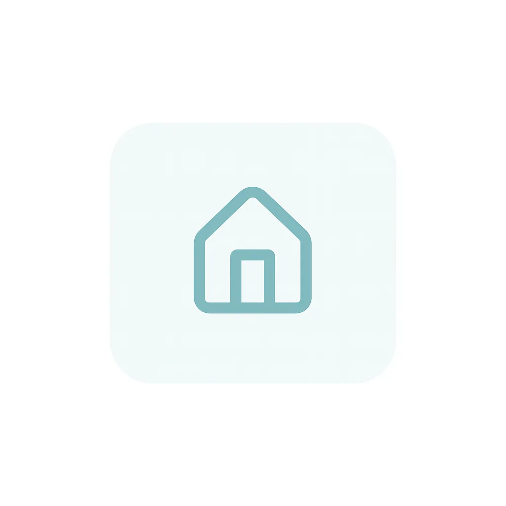 Blue house icon