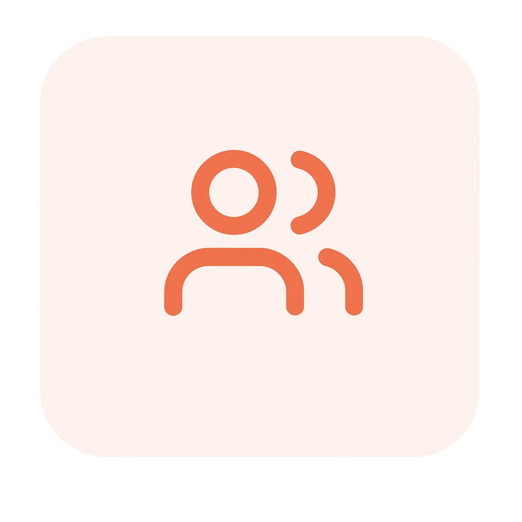Red Two Person Icon