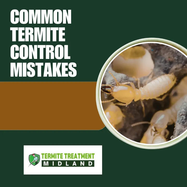 Home termite control mistakes showing damaged wood, poor pest treatment, and signs of termite infestation inside a house.