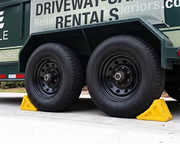 Driveway-Friendly Equipment with Rubber Tires